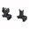 TROY INDUSTRIES AR-15  FLIP-UP SIGHT SET BLACK