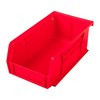 STACKABLE STORAGE BINS - SINCLAIR INTERNATIONAL STACKABLE BULLET BIN, LARGE RED